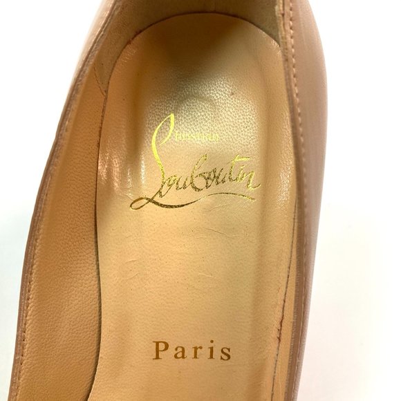 Christian Louboutin Corneille 100 Nude Heels 35.5 - Picture 4 of 10
